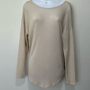 Knotted Open Back Sweater